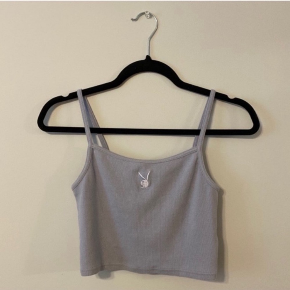Playboy purple crop top